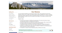Desktop Screenshot of centralsierraaudubon.org